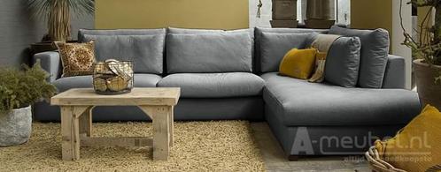 Hoekbank Velddriel - hoekbanken - Grijs, Huis en Inrichting, Banken | Sofa's en Chaises Longues, Nieuw, Stof