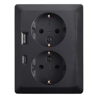 Stopcontact met USB | ION Industries, Doe-het-zelf en Verbouw, Elektra en Kabels, Nieuw, Verzenden