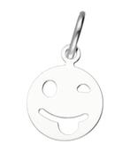 Zilveren Smiley steekt tong uit hanger, Verzenden, Nieuw