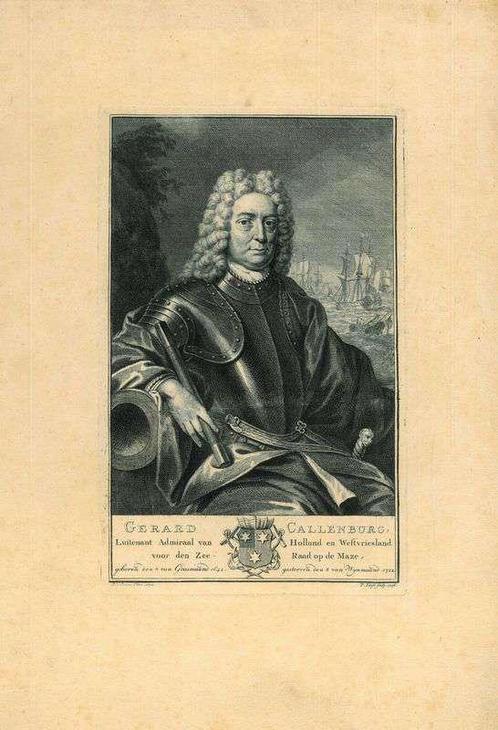 Portrait of Gerard Callenburgh, Antiek en Kunst, Kunst | Etsen en Gravures