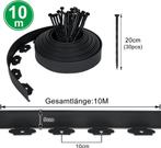 Borderrand - Gazonrand - Tuinrand - 10m - Zwart - LILIIN, Verzenden, Nieuw