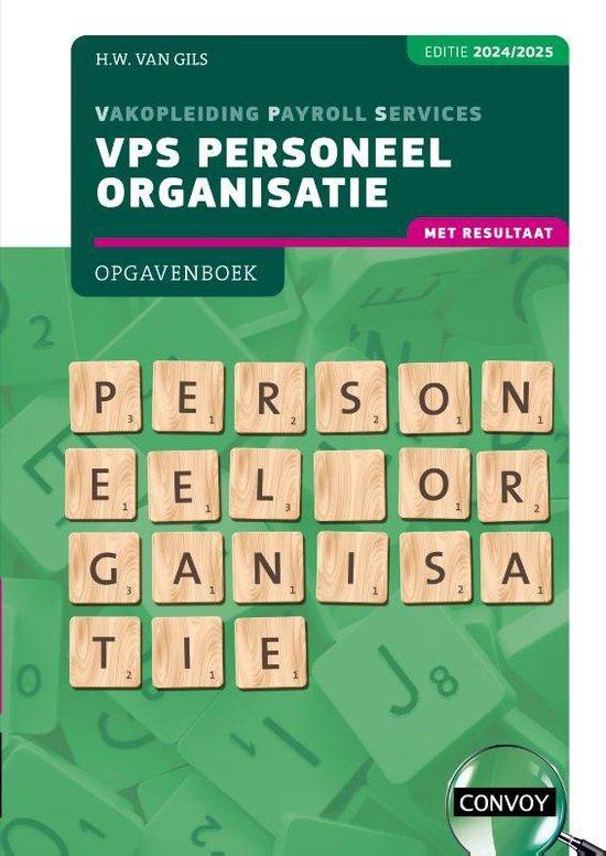 9789463174657 VPS Personeel Organisatie 2024/2025 Opgaven..., Boeken, Schoolboeken, Zo goed als nieuw, Verzenden