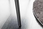 Design bank BOUTIQUE 100cm wit Boucle zwart metalen poten, Huis en Inrichting, Banken | Bankstellen, Ophalen of Verzenden, Nieuw