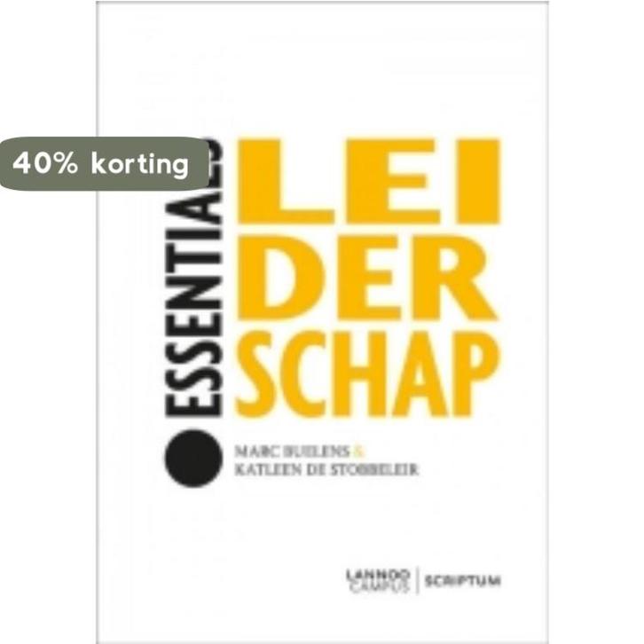 Leiderschap / Essentials 9789077432471 Marc Buelens, Boeken, Economie, Management en Marketing, Zo goed als nieuw, Verzenden