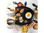 DOMO DO9038G Gourmetset - Grillplaat - Raclette - 8 personen, Verzenden, Zo goed als nieuw