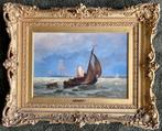 Heemskerk van Beest (1828-1895) - Vissersschepen voor de, Antiek en Kunst