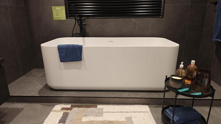 Vrijstaand Bad Xenz Solid surface mat wit 170x80 - 0006, Doe-het-zelf en Verbouw, Sanitair, Bad, Nieuw, Ophalen