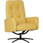 Set van 2 Leren draaifauteuils Pulse - Toledo Giallo (geel), Huis en Inrichting, Fauteuils, Nieuw, Ophalen of Verzenden, 50 tot 75 cm