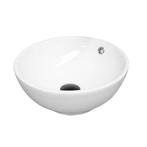 Waskom BWS Salt 40cm Rond Porselein Wit, Ophalen of Verzenden, Nieuw, Chroom, Overige typen