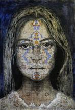 Jacqueline Klein Breteler - Distant gaze-painting on a