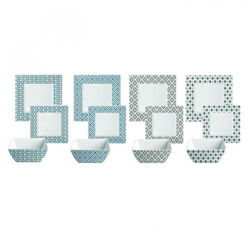 Melamine servies Malta 12-delig, Caravans en Kamperen, Kampeeraccessoires, Nieuw