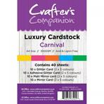 Crafters Companion Luxury Cardstock Carnival A4, Verzenden, Nieuw