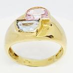 Ring - 18 karaat Geel goud Synthetische edelsteen, Sieraden, Tassen en Uiterlijk, Antieke sieraden