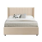 Gestoffeerd bed Savona - 200 x 120 cm - Beige, Huis en Inrichting, Slaapkamer | Bedden, Verzenden, Nieuw