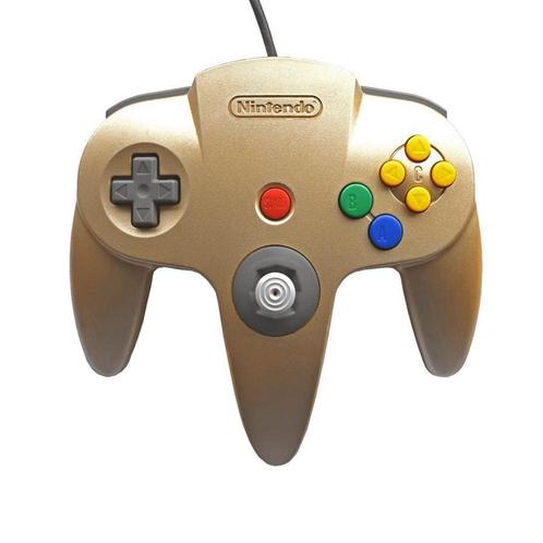 Nintendo 64 controller gold origineel, Spelcomputers en Games, Spelcomputers | Nintendo Consoles | Accessoires, Verzenden