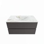 MONDIAZ VICA-DLUX 90cm badmeubel onderkast Dark grey 2, Ophalen of Verzenden, Nieuw, Bad