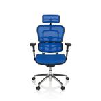 Directiestoel | Met Armleuning | Netstof | Blauw |, Huis en Inrichting, Bureaus, Verzenden, Nieuw