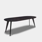 Tafel Plat Ovaal Eikenhout  Hout Onderstel  180x90, Huis en Inrichting, Tafels | Eettafels, Nieuw