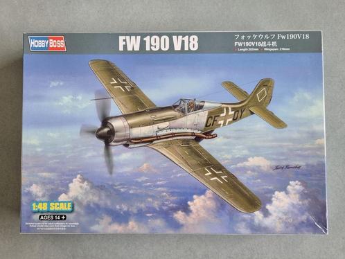 HobbyBoss 81747 Focke-Wulf 190 V18 1:48 (proto type), Hobby en Vrije tijd, Modelbouw | Vliegtuigen en Helikopters, Verzenden