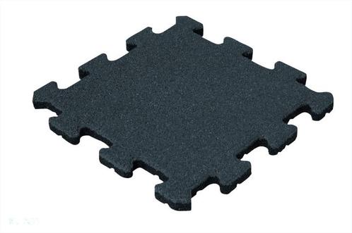 Rubber tegel 25 mm - 50 x 50 cm - Zwart - Puzzelsysteem, Tuin en Terras, Tegels en Klinkers, Verzenden