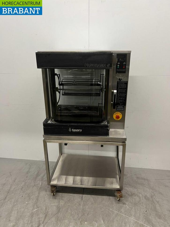 RVS Savory Panorama 5 Rotisserie Kippengrill Grill 3 mandjes, Zakelijke goederen, Horeca | Keukenapparatuur, Gebruikt, Ophalen of Verzenden