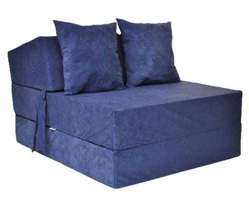 Opvouwbaar camping matras - Luxe blauw velours - Compact..., Huis en Inrichting, Slaapkamer | Matrassen en Bedbodems, Nieuw, Ophalen of Verzenden