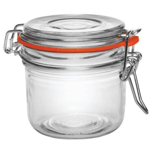 Glazen potje met beugel - 200ml - 6 stuks, Zakelijke goederen, Horeca | Keukenapparatuur, Nieuw in verpakking, Bakkerij en Slagerij
