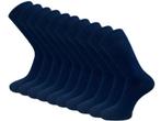 10 paar Basic Sokken - VANSENZO® - Marineblauw, Verzenden, Nieuw