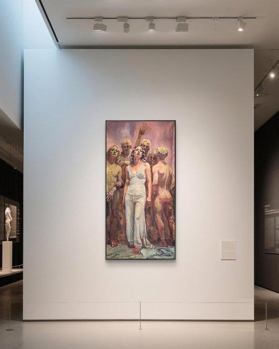 Cosmin Marian Guta (1994) - “Old Gods” - XXL, Antiek en Kunst, Kunst | Schilderijen | Modern