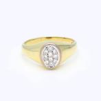 Ring - 14 karaat Geel goud -  0.05ct. tw. Diamant