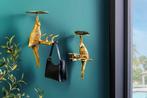 Set van 2 wandkapstok WILDLIFE BIRDS 45cm goud Metaal, Huis en Inrichting, Ophalen of Verzenden, Nieuw