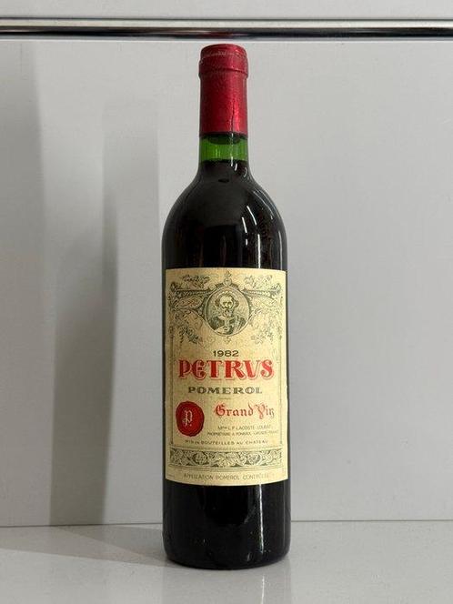 1982 Petrus - Pomerol - 1 Fles (0,75 liter), Verzamelen, Wijnen