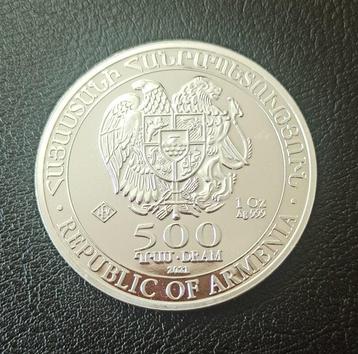 Armenië. 500 Dram 2021 Noahs Ark 1 Oz .999 (Zonder beschikbaar voor biedingen