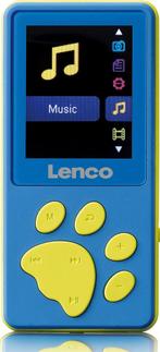 MP3 Speler met Bluetooth - Inc. 8GB SD - Blauw - Lenco - XEM, Audio, Tv en Foto, Mp3-spelers | Overige merken, Verzenden, Zo goed als nieuw