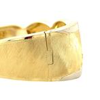 Gouden bewerkte bangle 14 krt, Sieraden, Tassen en Uiterlijk, Armbanden, Ophalen of Verzenden, Nieuw