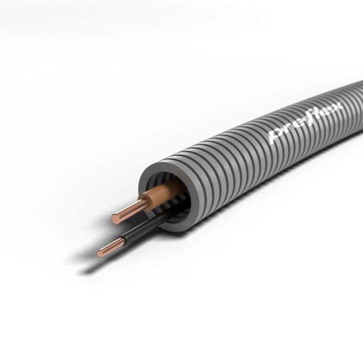 Preflex flexbuis 1 x 2,5mm2 1x 1,5mm2 16mm - 100 meter, Doe-het-zelf en Verbouw, Elektra en Kabels, Nieuw, Ophalen of Verzenden