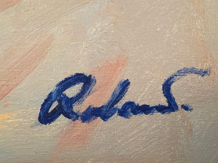 Roland van den Berg (1950-2007) - Gezicht op centraal, Antiek en Kunst, Kunst | Schilderijen | Modern