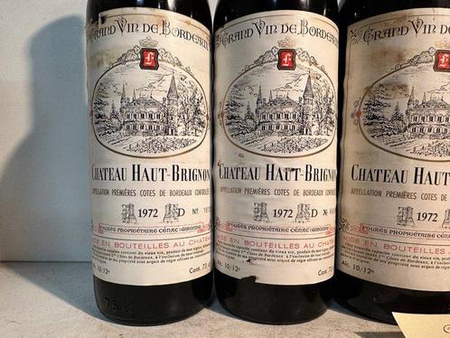 1972 Chateau Haut-Brignon - Bordeaux - 6 Flessen (0.73L), Verzamelen, Wijnen