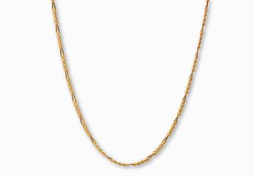Gouden Figaro schakelketting 14K beschikbaar voor biedingen