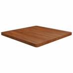 vidaXL Tafelblad vierkant 80x80x4cm behandeld eiken, Huis en Inrichting, Tafels | Eettafels, Verzenden, Nieuw