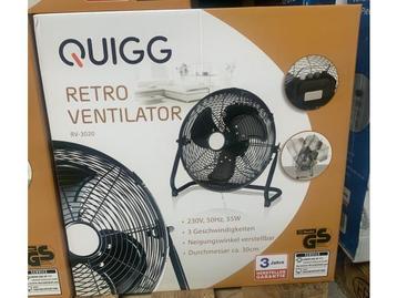 Veiling - Retro ventilator 30cm zwart beschikbaar voor biedingen