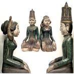 2 sculpturen - 25 cm - Loro Blonyo - ZEER ZELDZAAM -