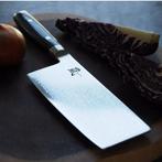 Yaxell Ran Chinees Koksmes 18 cm – 69 Lagen Damaststaal, Ophalen of Verzenden, Nieuw, Overige materialen, Los bestek