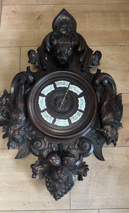 Barometer - Hout - Groot - Zwarte Woud, Antiek en Kunst, Antiek | Overige Antiek