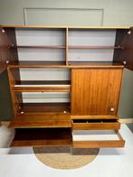 Hoog dressoir - bar - teakfineer - Highboard met verlichting
