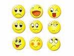 Koelkastmagneten smileys set, 9 stuks. 3 cm doorsnee., Diversen, Ophalen of Verzenden, Nieuw
