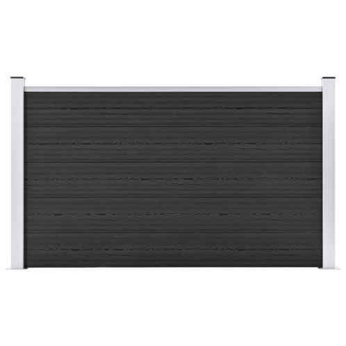 vidaXL Schutting 180x105 cm HKC grijs, Tuin en Terras, Schuttingen, Nieuw, Kunststof, 1 tot 2 meter, Verzenden