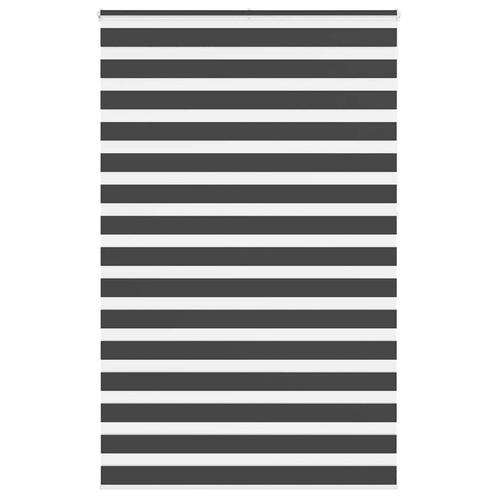 vidaXL Zebra rolgordijn 140x230 cm stofbreedte 135,9 cm, Huis en Inrichting, Stoffering | Gordijnen en Lamellen, Zwart, Nieuw