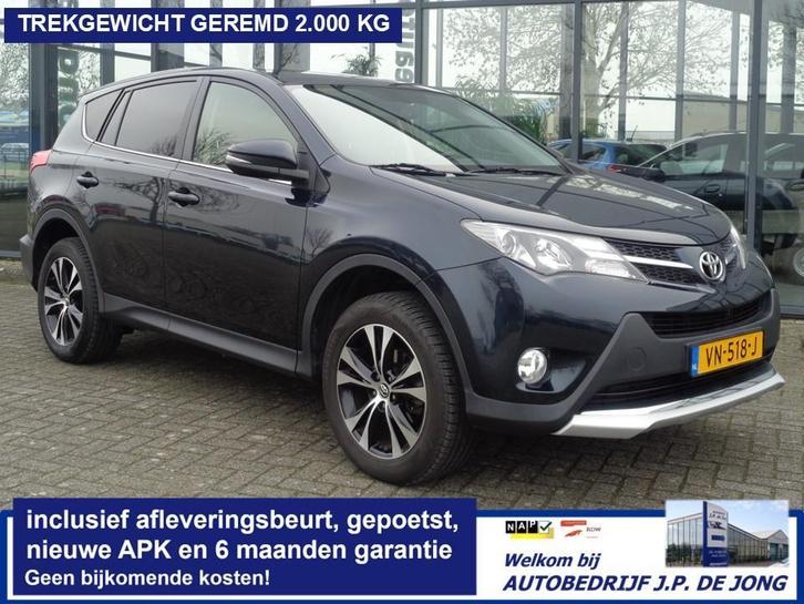 Toyota RAV4 2.0 Style 4WD Grijs kenteken Navi Camera Trekhk, Auto's, Bestelauto's, Origineel Nederlands, Onderhoudsboekje, Te koop