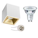Voordeelset: Opbouwspot Set - Pragmi Cliron Pro - GU10, Metaal of Aluminium, Nieuw, Ophalen of Verzenden, Led